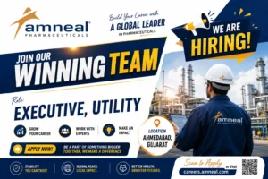 Amneal Pharmaceuticals is hiring for Executive, Utility